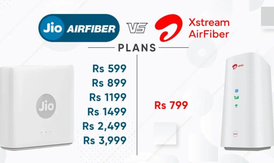 Jio AirFiber Vs Airtel Xstream AirFiber : प्लान: कीमतों और लाभ कौन सा बेहतर है
